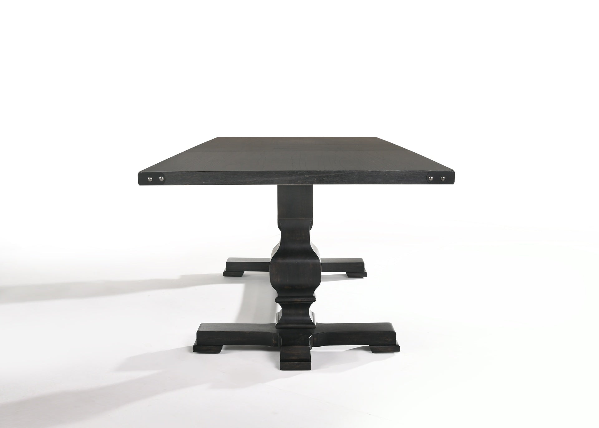 Morland Vintage Black Finish Dining Table