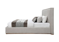 Orane Gray Fabric Queen Bed