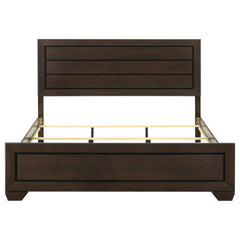 Villeparisis Dark Cocoa Eastern King Panel Bed