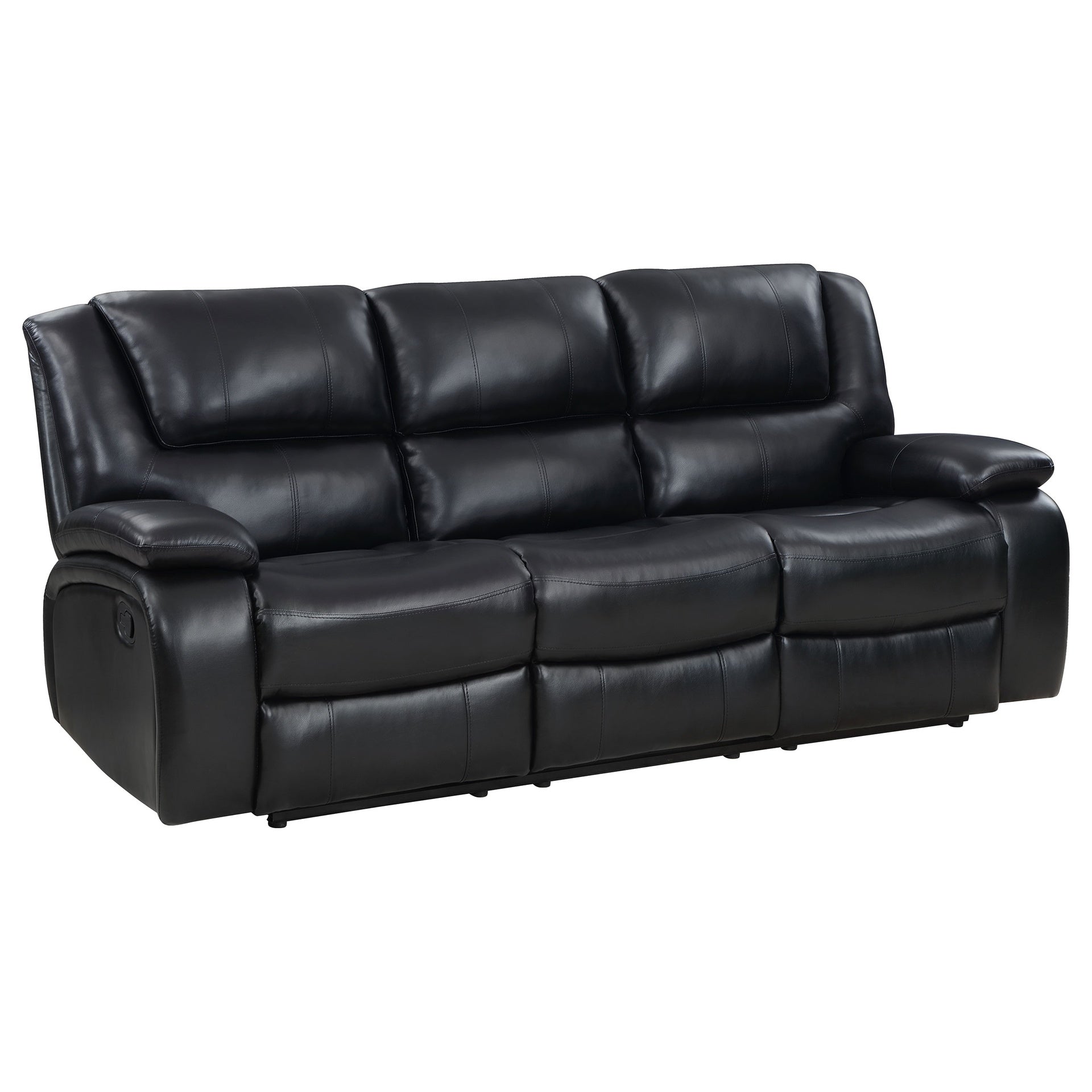 Elodie Black 3-Piece Reclining Sofa Set