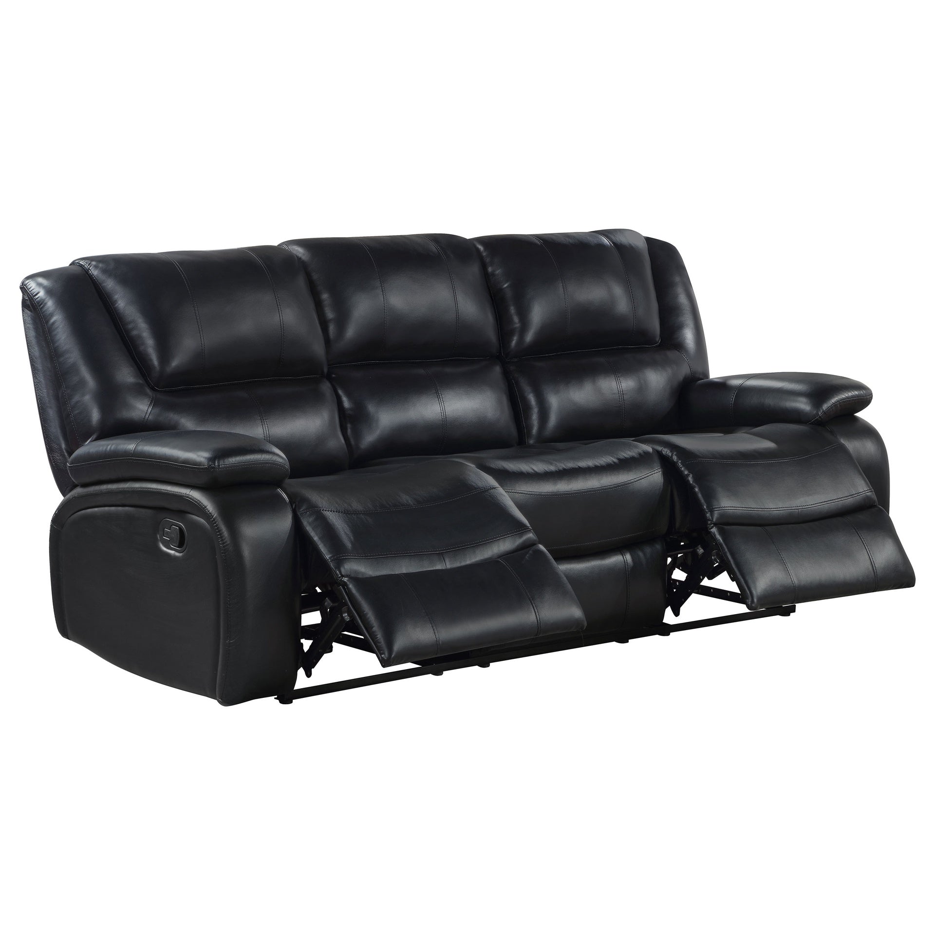 Elodie Black 3-Piece Reclining Sofa Set