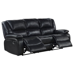Elodie Black 3-Piece Reclining Sofa Set