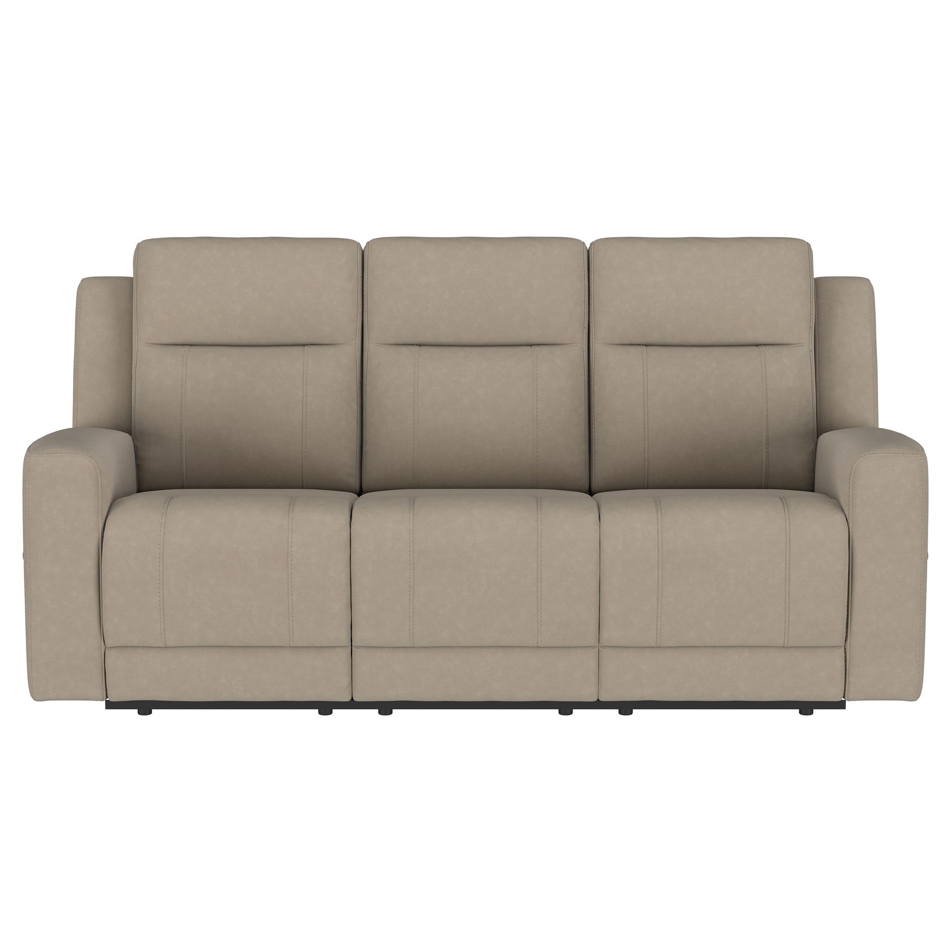 Slater Taupe 2-piece Upholstered Reclining Sofa Set