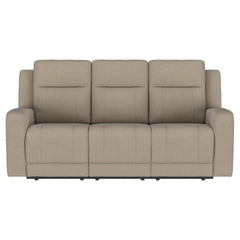 Slater Taupe 2-piece Upholstered Reclining Sofa Set