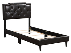 Elegant Twin Bed In Rich Cappuccino Finish