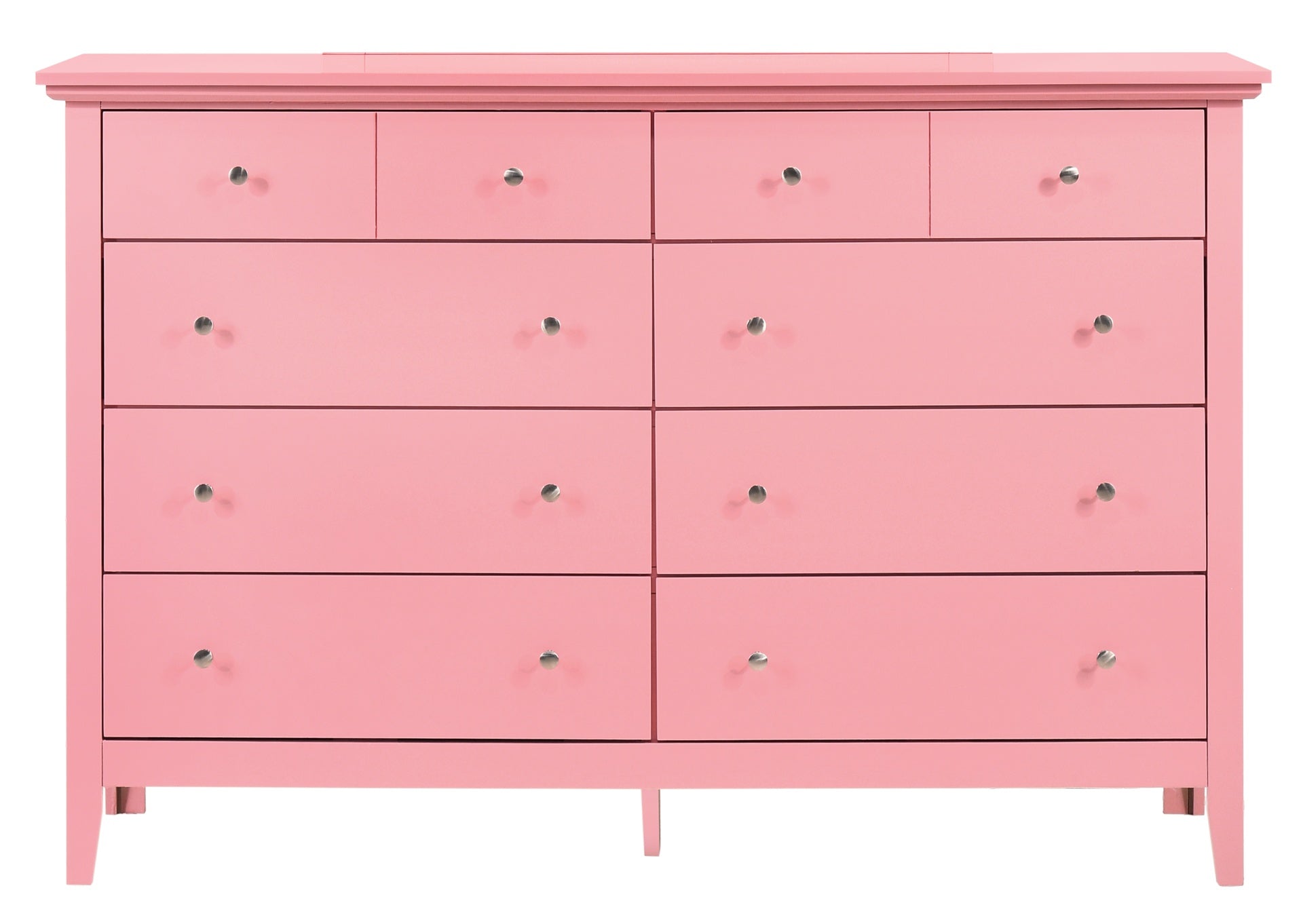 Charming Pink Casual Dresser
