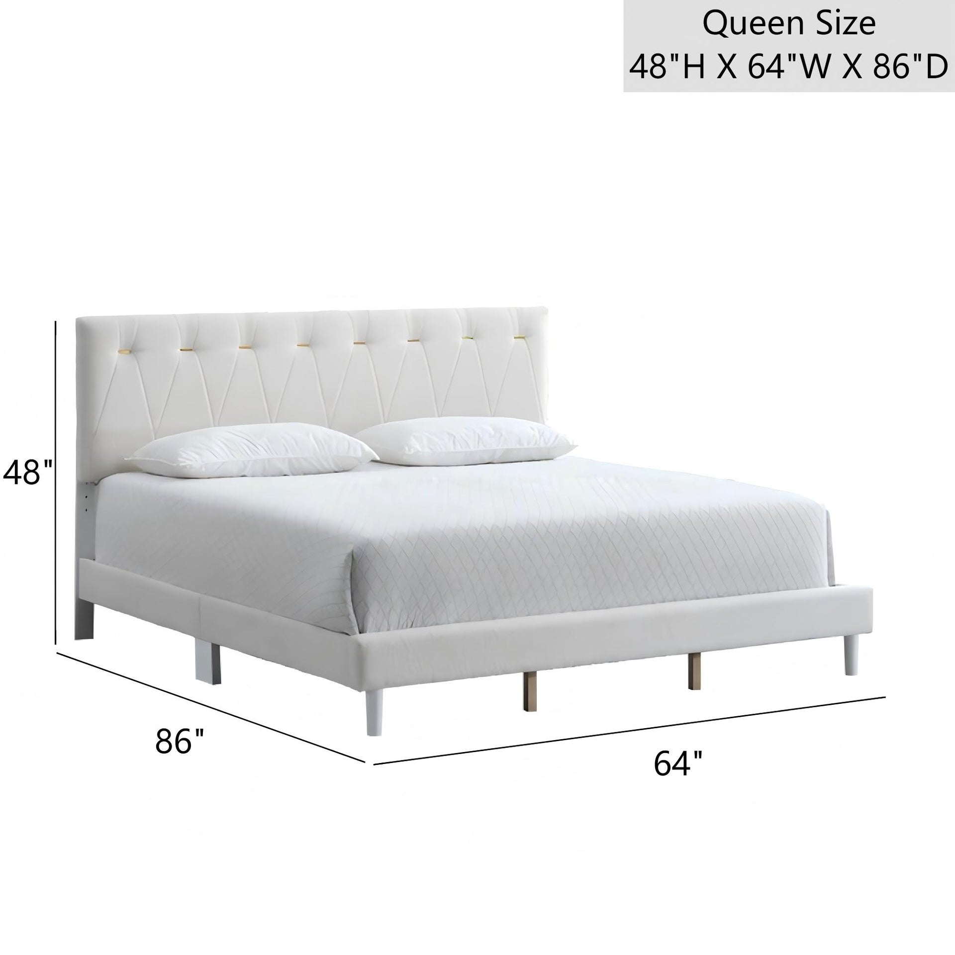 Sinclair G001608-QB-UP Queen Bed  WHEAT( Mattress Not Included)