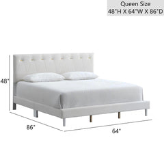 Sinclair G001608-QB-UP Queen Bed  WHEAT( Mattress Not Included)