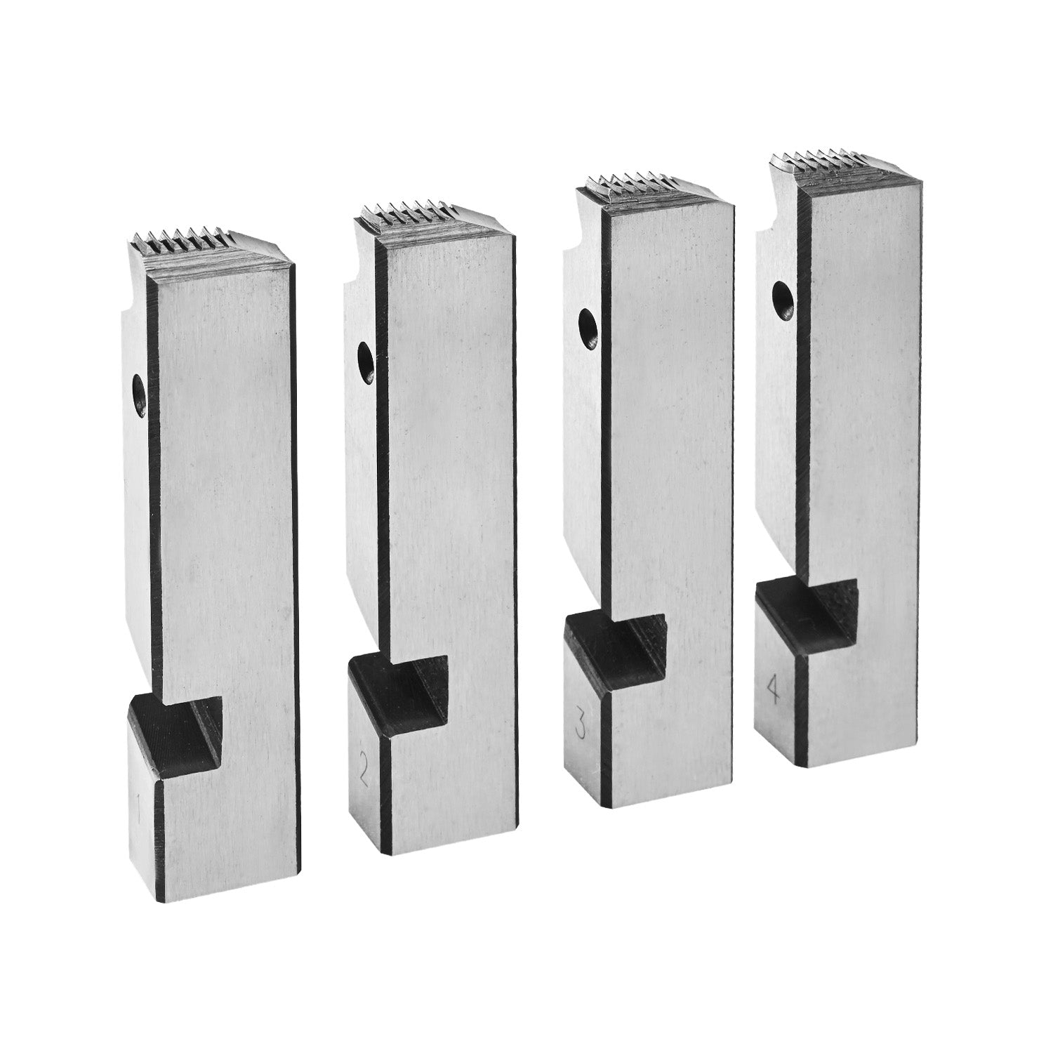 Threading Machine Dies 1/2"-3/4" NPT Pipe Dies 4 Pcs Right-Handed HSS Material