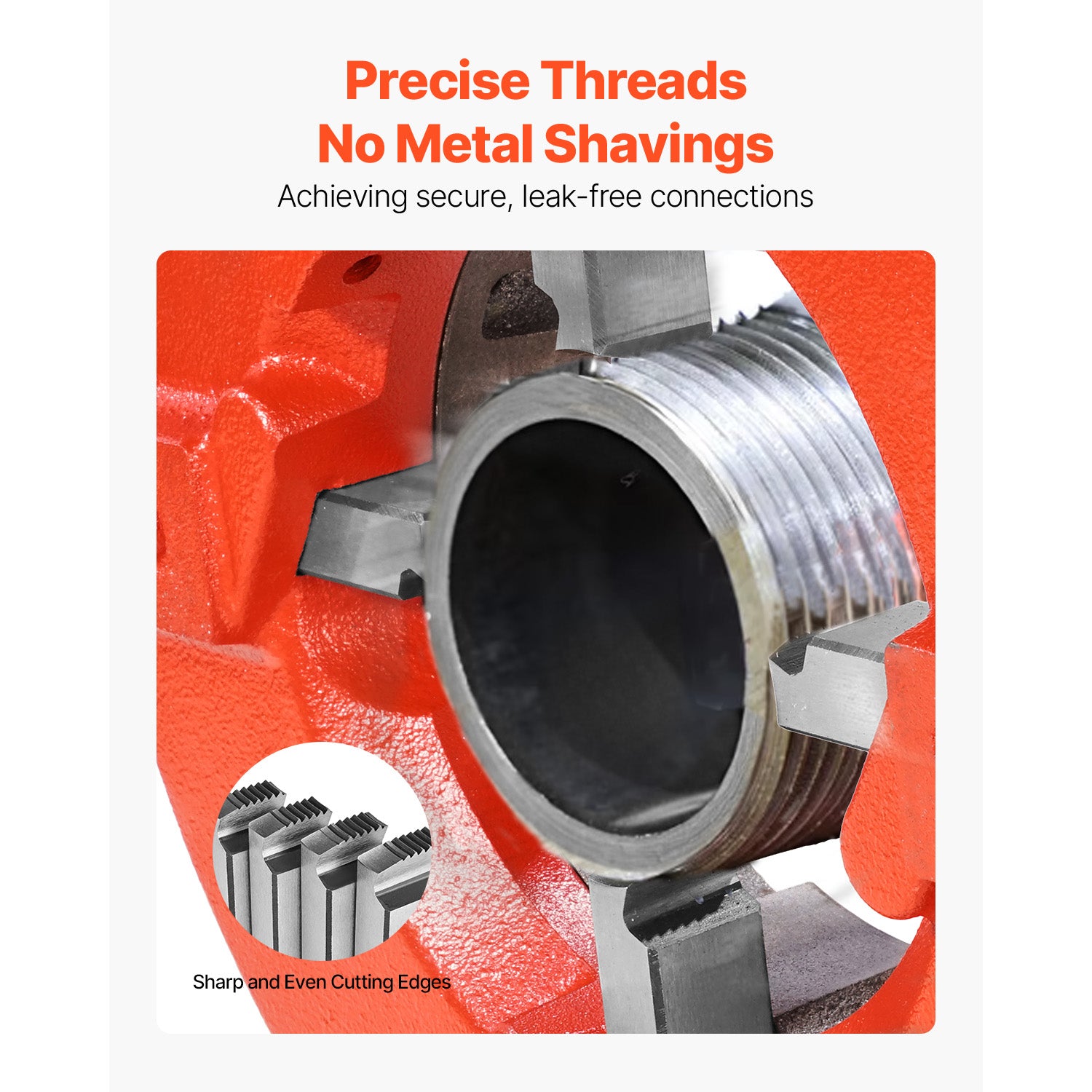Threading Machine Dies 1/2"-3/4" NPT Pipe Dies 4 Pcs Right-Handed HSS Material