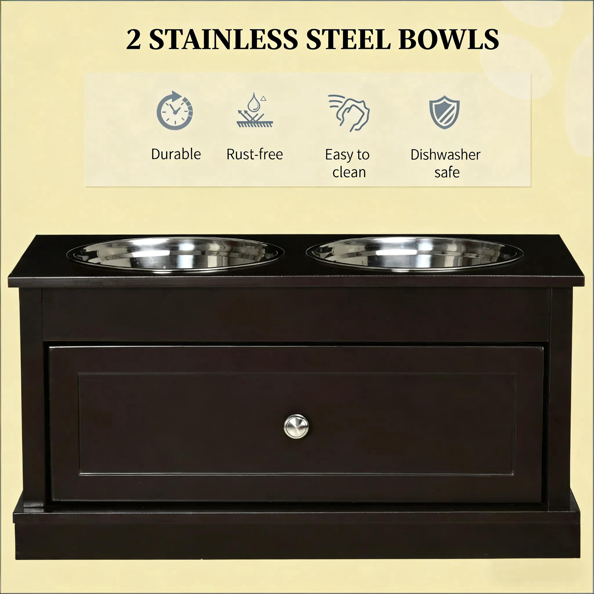 Pet Food Bowl Dog Feeding Station,Large Elevated Dog Bowls