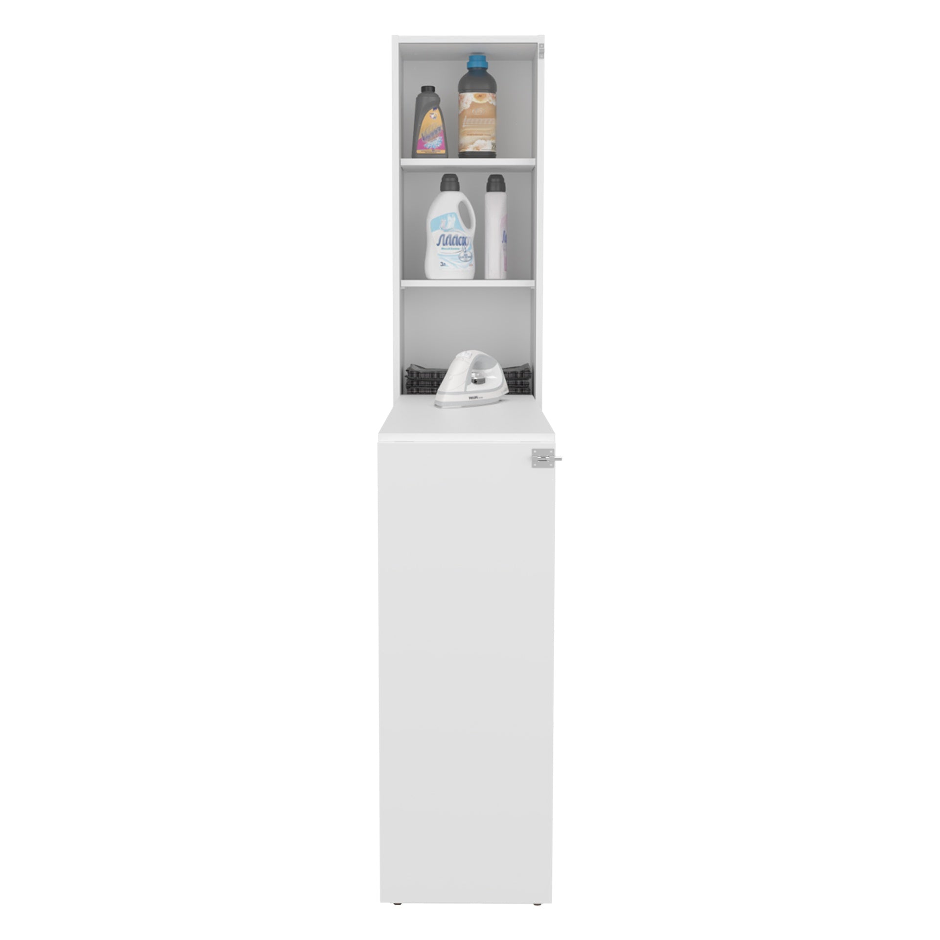 Folding Table, 3 Shelves