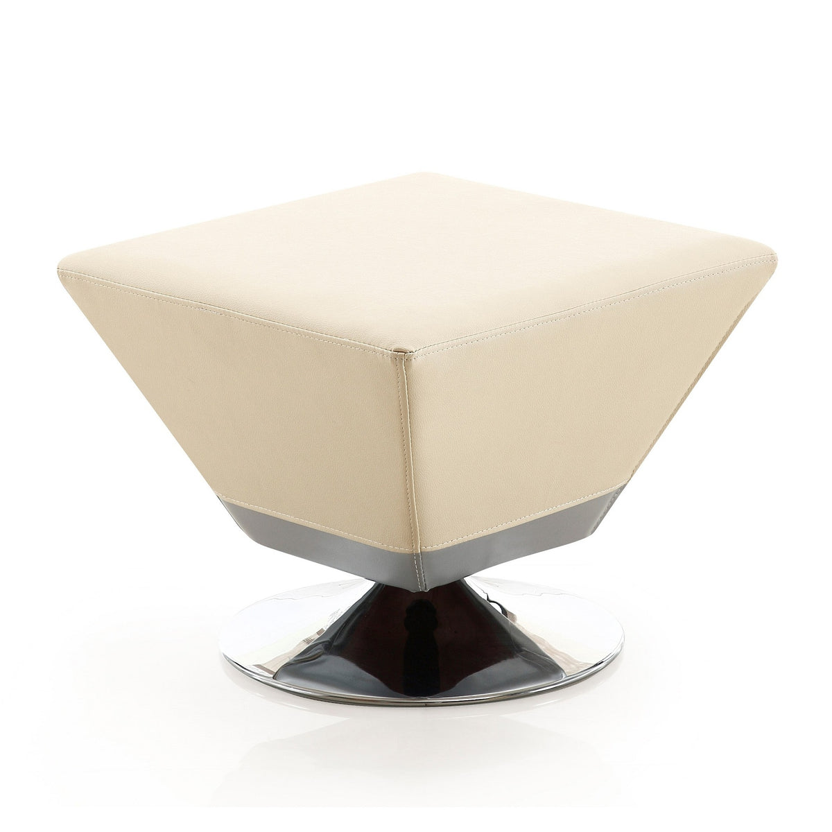 Accent Ottoman in Tan