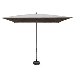 Rectangle Patio Umbrella with Crank Lift and Tilt Function, Grey (Base not included)