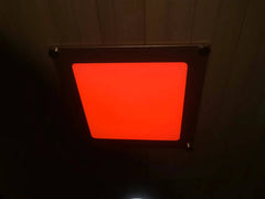 1 to 2 Person Hemlock Wood Low EMF FAR Infrared Sauna For Home with LED Control Panel and Tempered Glass Door