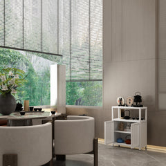 White Large Capacity Bamboo Storage Cabinet Furniture for Bathroom Living Room Bathroom Bamboo Storage Cabinet With Shelves