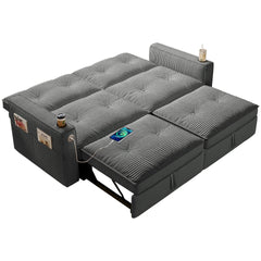 W3820S00013
2-in-1 Multi-Functional Sofa Bed (for Sitting & Sleeping), made of modern corduroy fabric, suitable for living rooms, bedrooms, apartments and small spaces