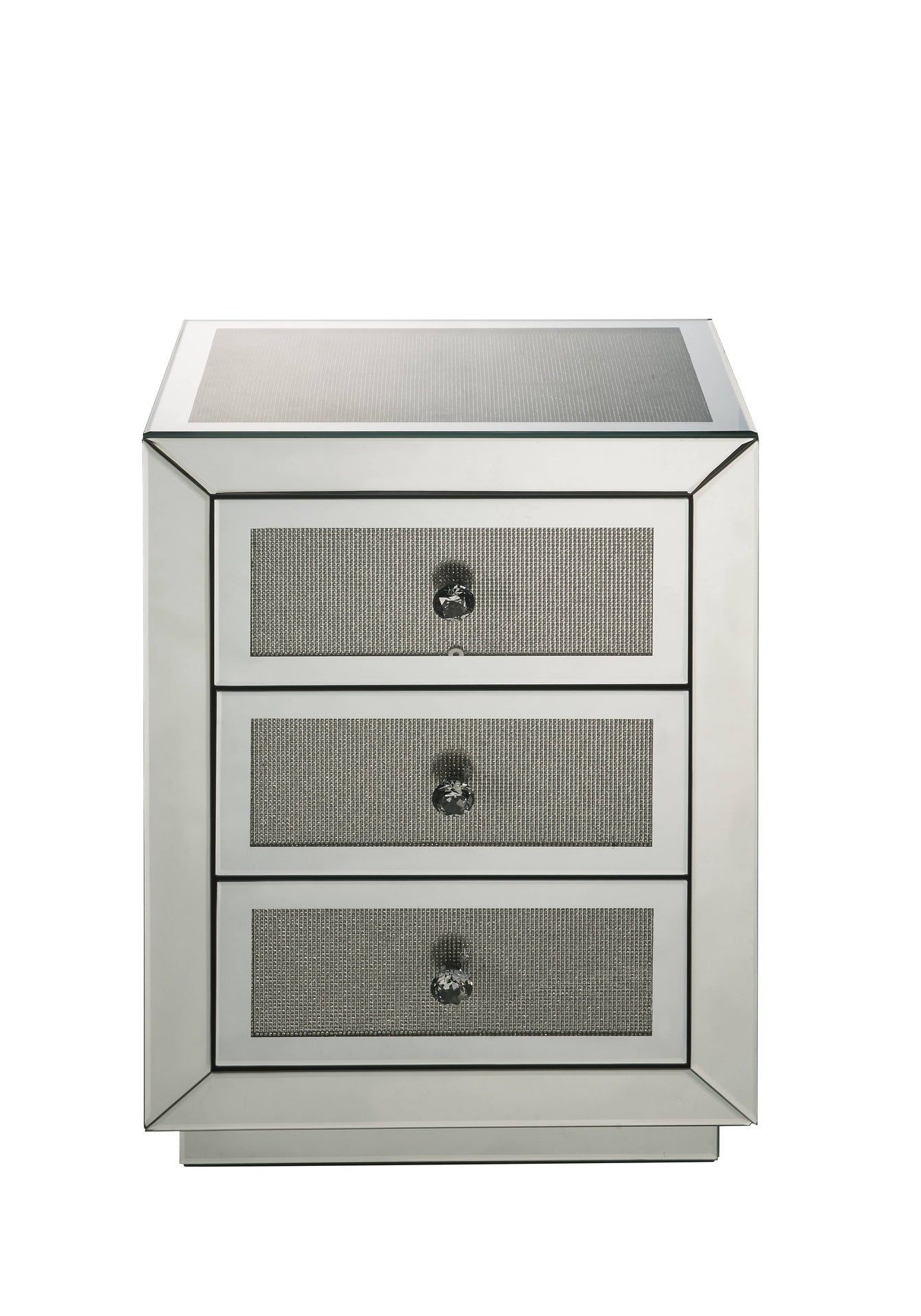 Noralie Mirrored & Faux Dimaonds Accent Table