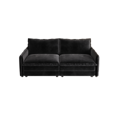 Corduroy Fabric Loveseat Sofa Couch for Living Room, Upholstered Large Size Deep Seat 2-Seat Sofa with 2 Pillow