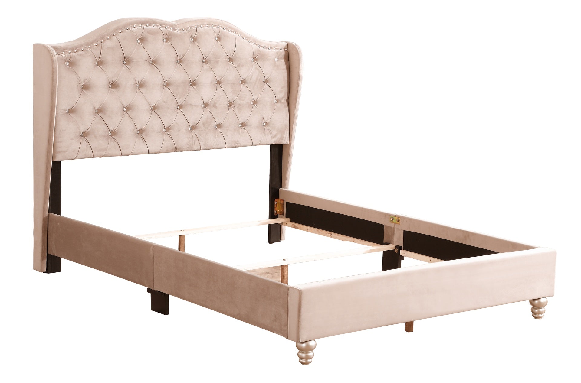 Elegant Transitional Full Upholstered Bed