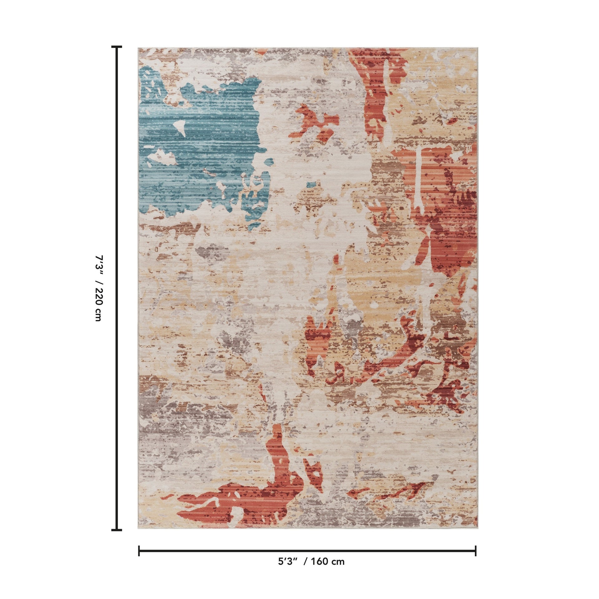 Jewel GC_STU3022 Multi 5 ft. 3 in. x 7 ft. 3 in. Area Rug