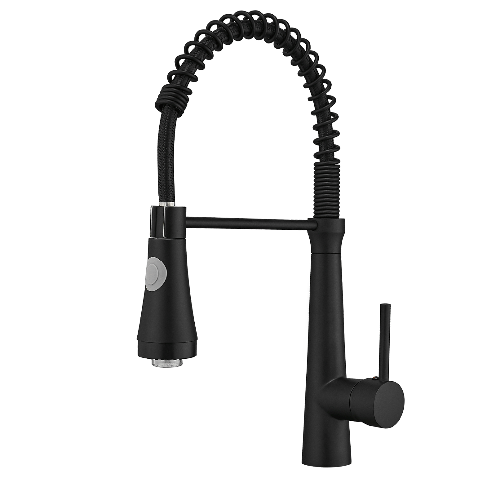 LED Commercial Kitchen Faucet with Pull Down Sprayer, Single Handle Single Lever Kitchen Sink Faucet