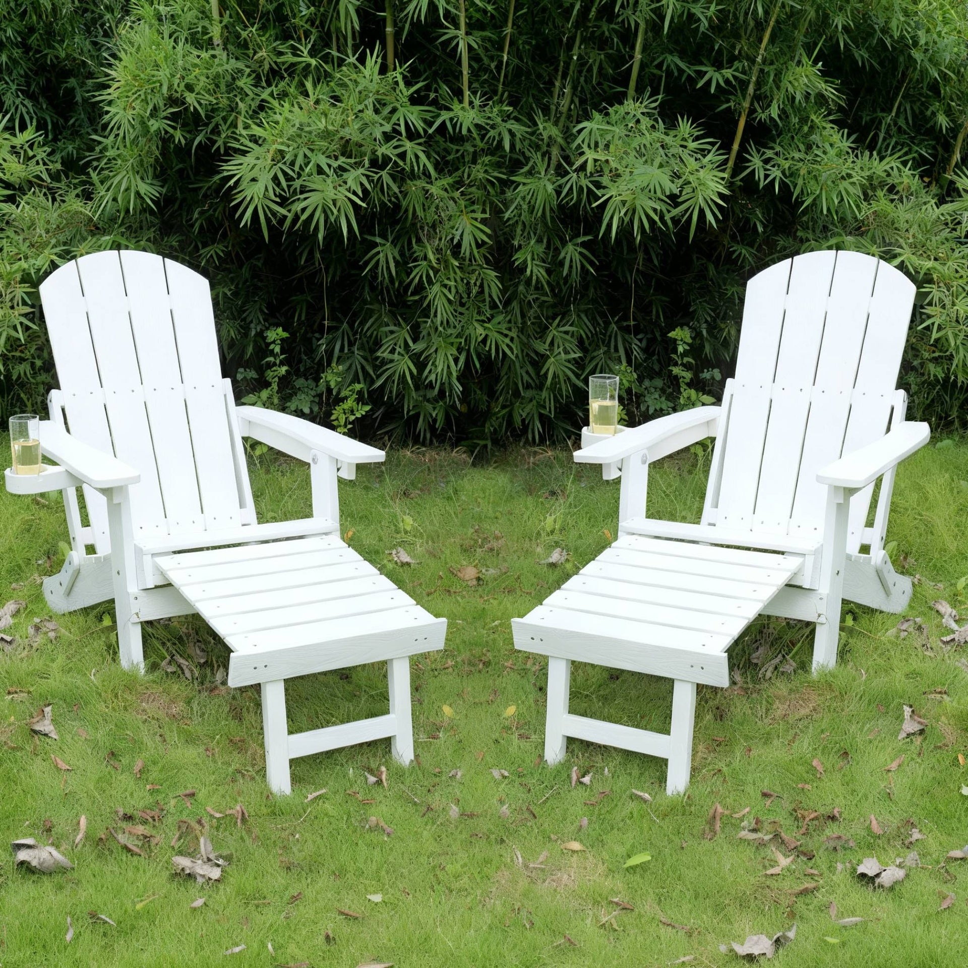 2-Piece All-Season Outdoor Lounge Chairs Perfect For Patio Chats & Garden Leisure Gatherings