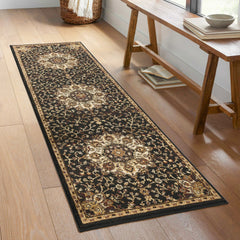 Classic GC_VIN5016 Black 2 ft. 7 in. x 7 ft. 3 in. Area Rug