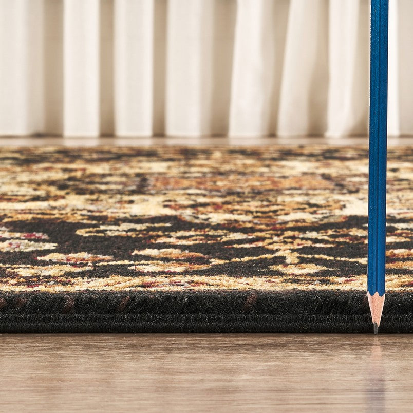 Classic GC_VIN5016 Black 2 ft. 7 in. x 7 ft. 3 in. Area Rug
