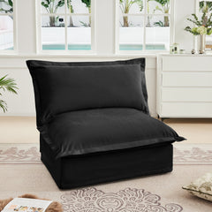 Koala Armless Sofa - Black