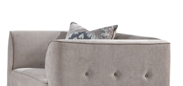 Cyndi Tan Velvet Chair W/Pillow