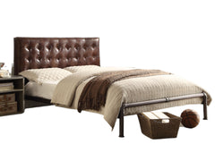 Brancaster Vintage Brown Top Grain Leather Queen Bed