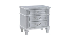 Mystic Contemporary Style Nightstand made with wood in Silver (INCLUDES ONLY NIGHTSTAND)  same as B009P309544 (CA inventory)