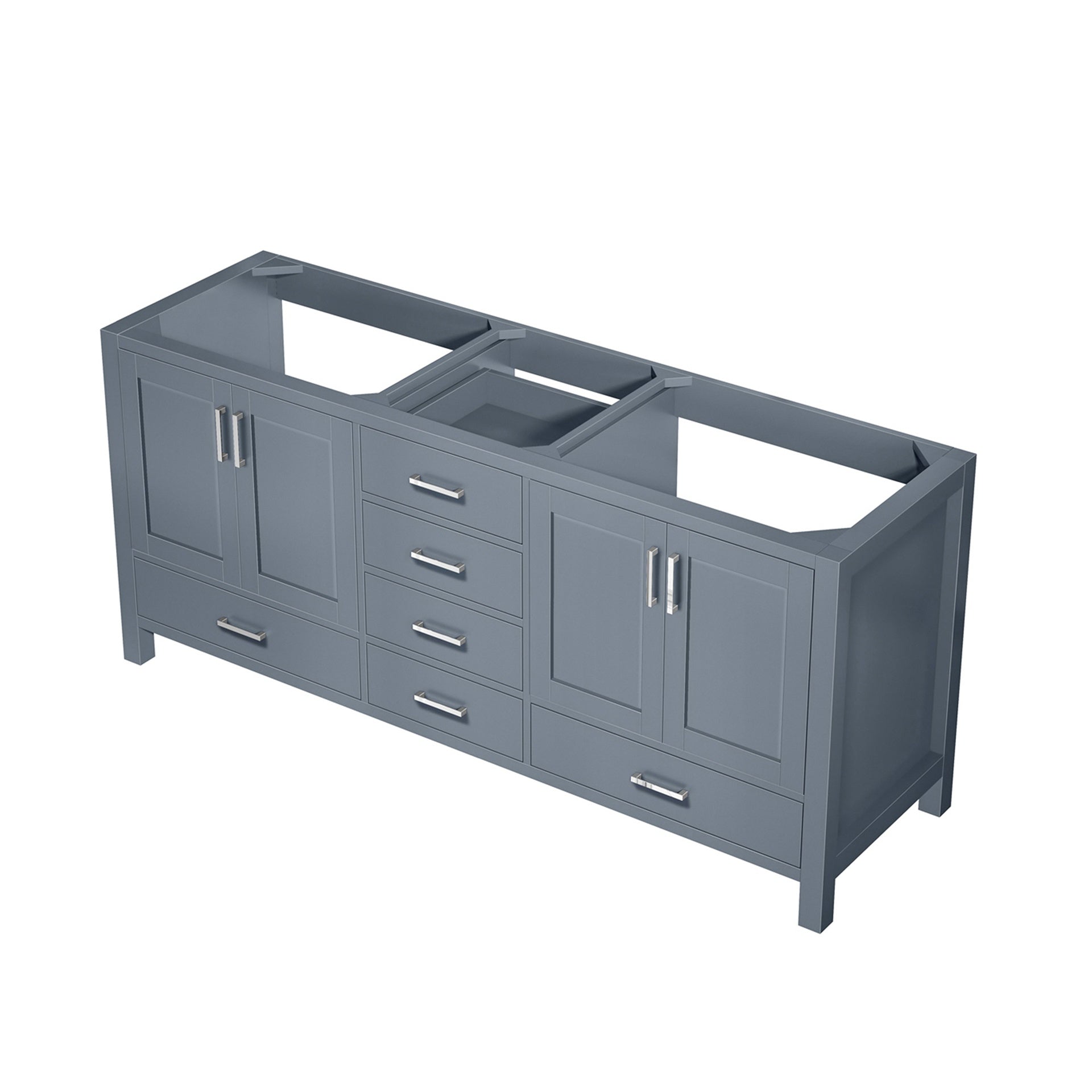 Dark Grey Double Bath Vanity 72 in. W x 22 in. D