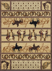 Tribes GC_YLS4009 Beige 2 ft. x 3 ft. Southwest Area Rug
