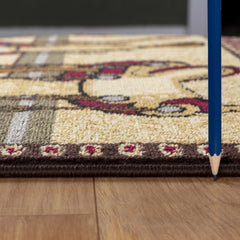 Tribes GC_YLS4009 Beige 2 ft. x 3 ft. Southwest Area Rug