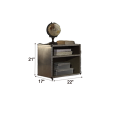 Brancaster Aluminum Nightstand W/USB