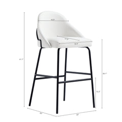 Barstool in White and Black