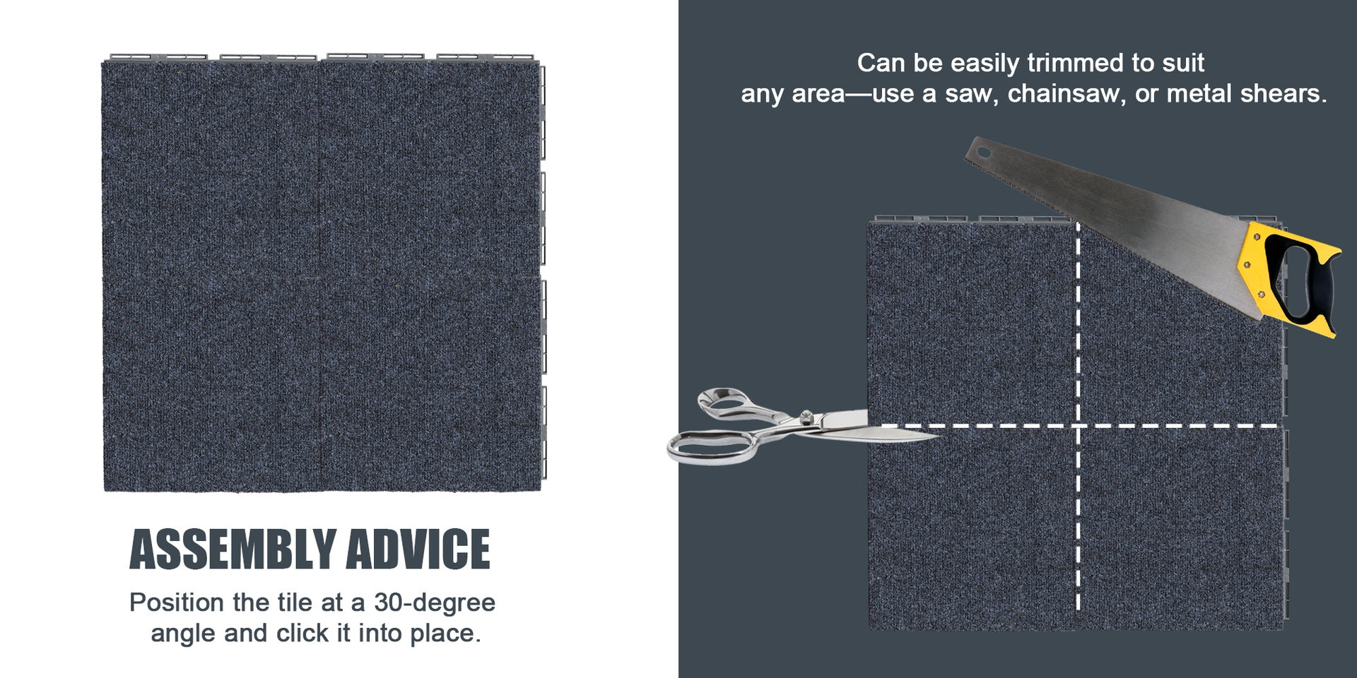 Mat Plastic Deck Tiles