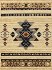 Tribes GC_YLS4006 Cream 7 ft. 10 in. x 10 ft. 3 in. Southwest Area Rug