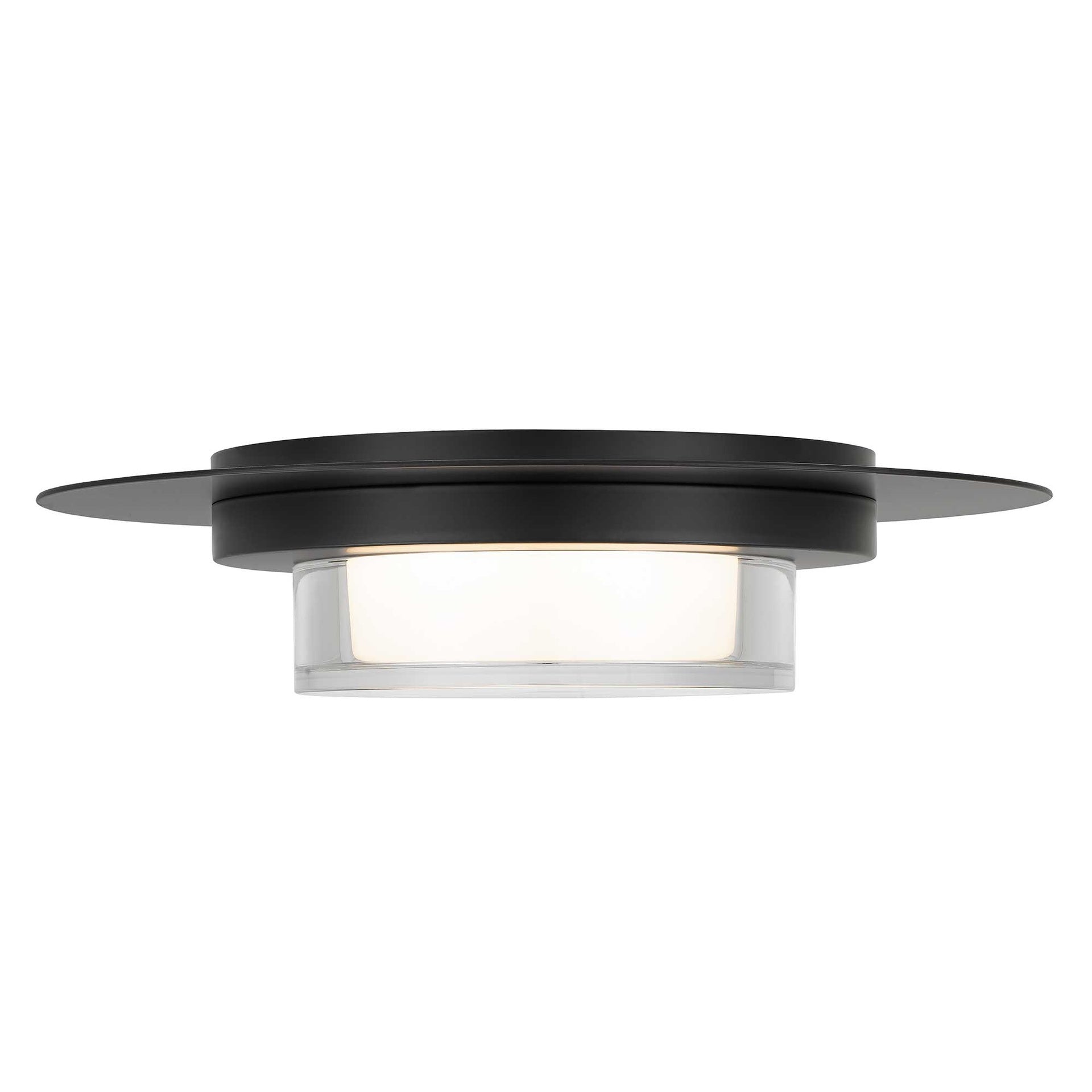12 inch Square Black Integrated LED Flush Mount