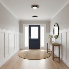 12 inch Square Black Integrated LED Flush Mount
