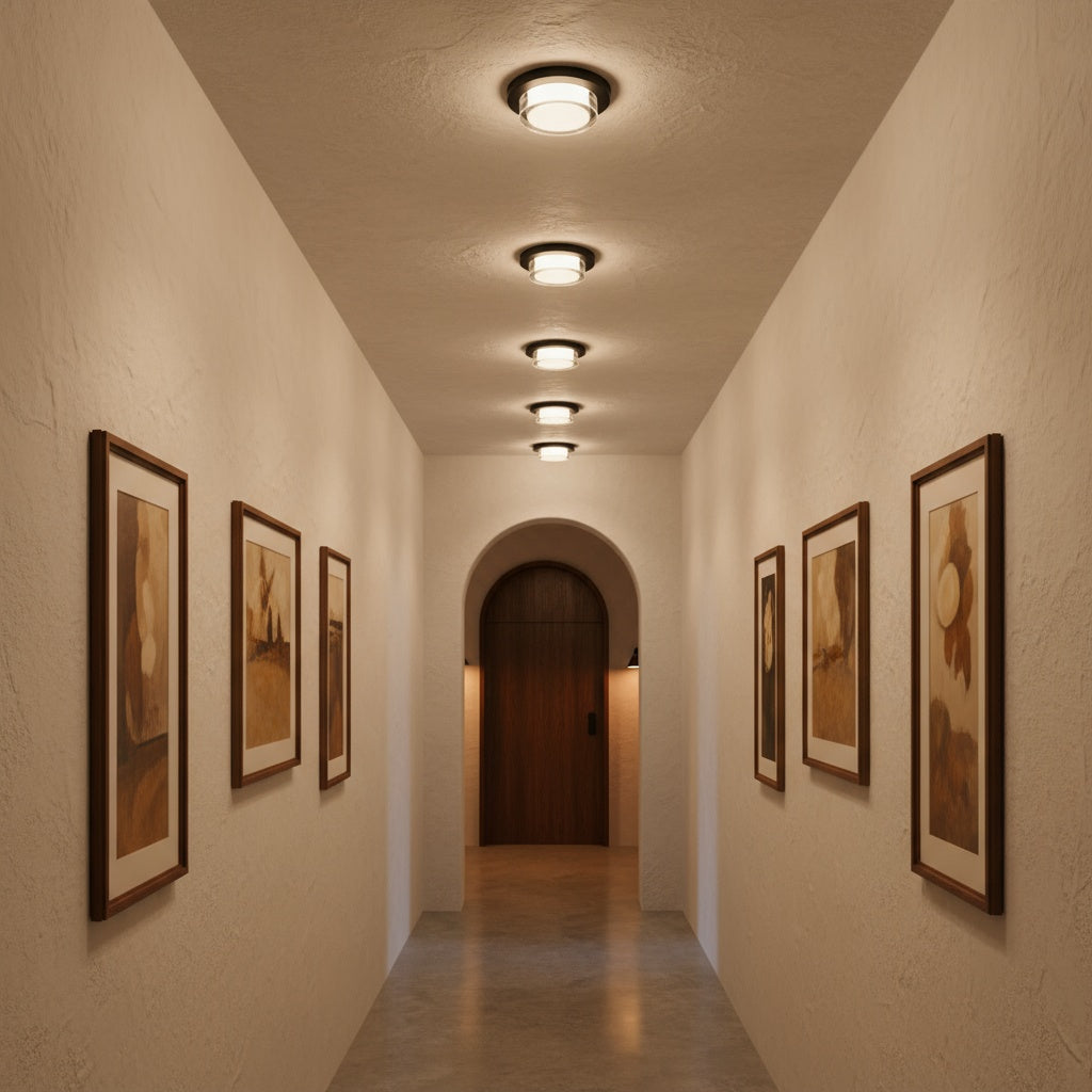 12 inch Square Black Integrated LED Flush Mount