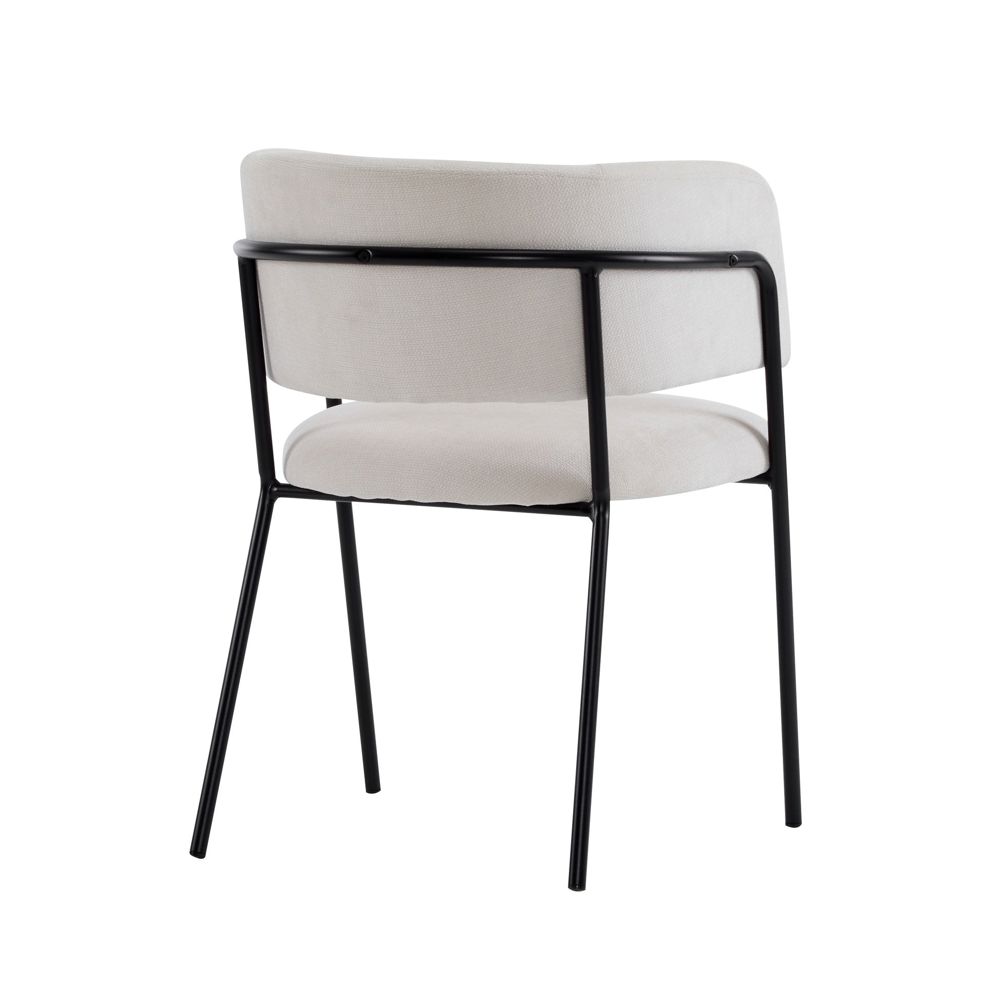 Modern Upholstered Arm Dining Chair Set of 2-Beige