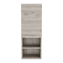 Mila Bathroom Cabinet, Two Interior  Shelves, Two External Shelves, Single Door Cabinet -Light Gray