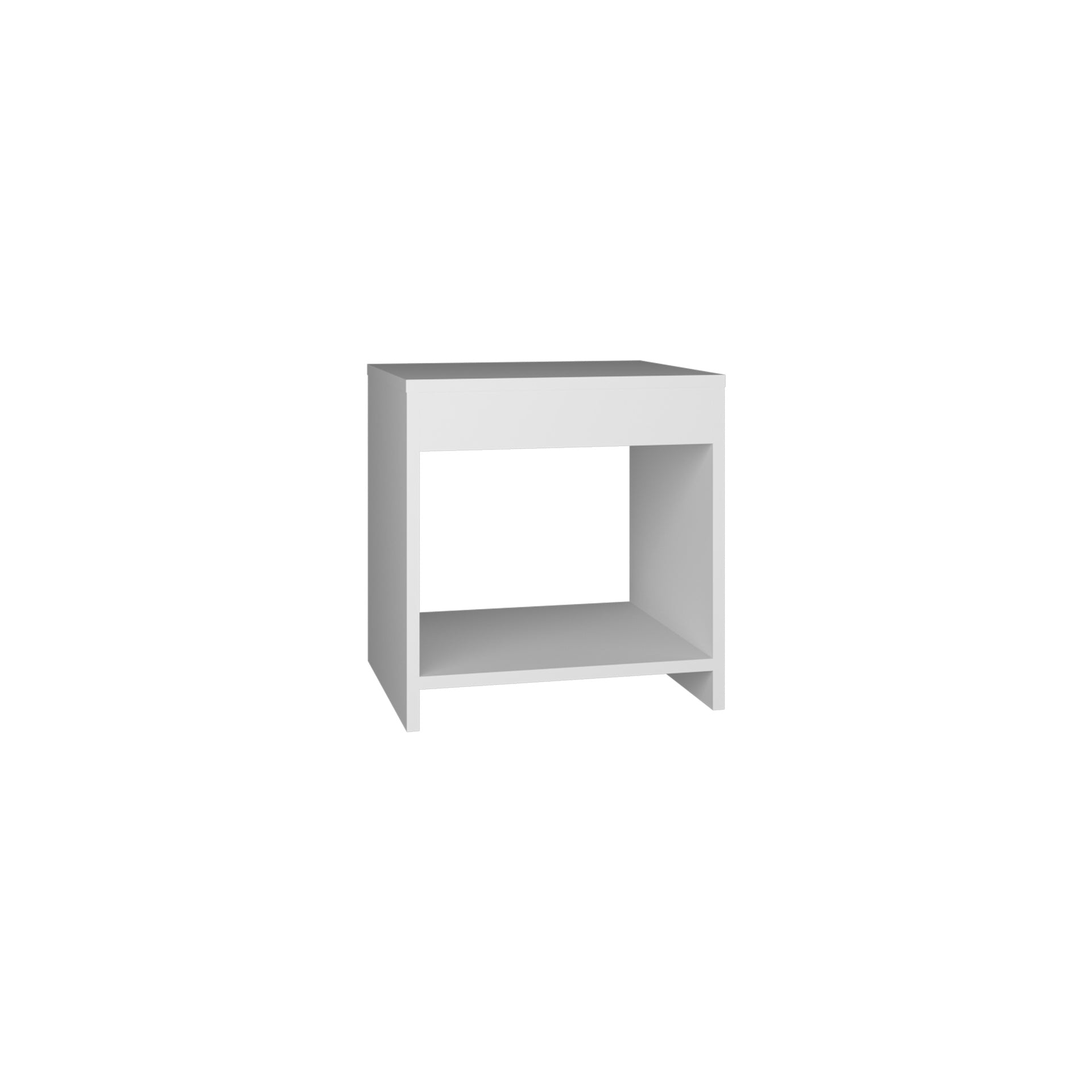 Chroma 16.5" Tall Minimalistic Nightstand with open shelf