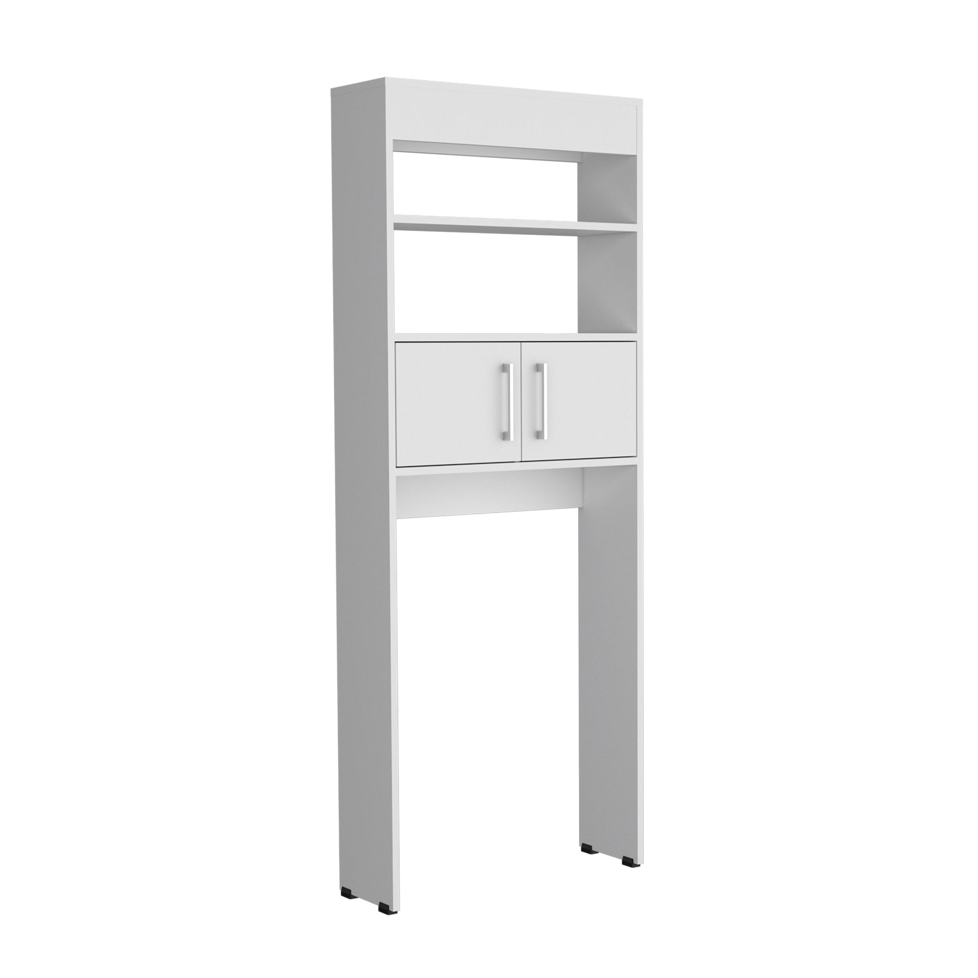 Madrid Over The Toilet Cabinet, Double Door, Two Shelves White