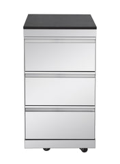Silver 4-Burner 72000 BTU Deluxe Stainless Steel Gas Outdoor Kitchen Bar Barbecue Island Grill +Three Drawer Lockers + Single Door Stainless Steel Sink/Faucet