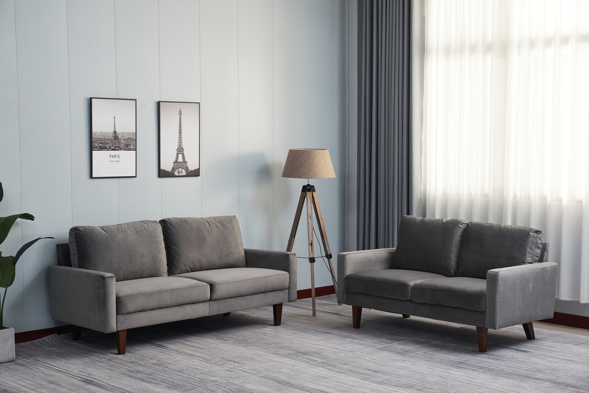 LOVESEAT,GREY