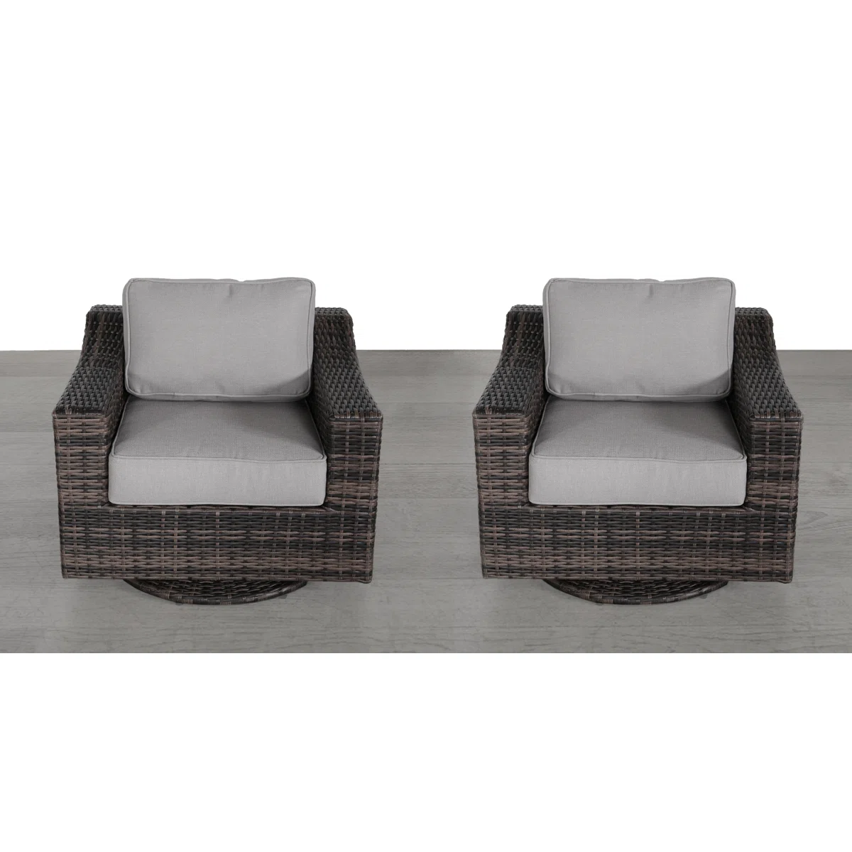 LSI Outdoor Swivel Patio Chair with Cushions – Fully Assembled & Comfortable Seating